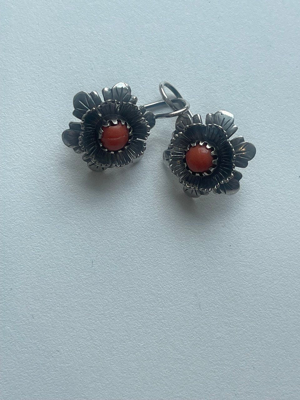 Ukrainian Traditional Silver Earrings - Ethnic Antique Jewelry for Mother's Day