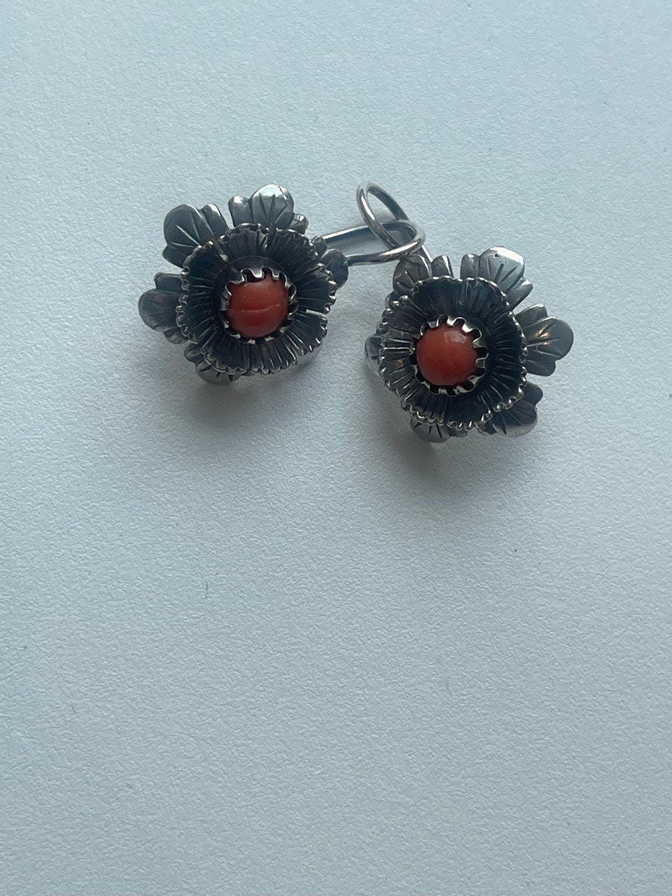 Ukrainian Traditional Silver Earrings - Ethnic Antique Jewelry for Mother's Day