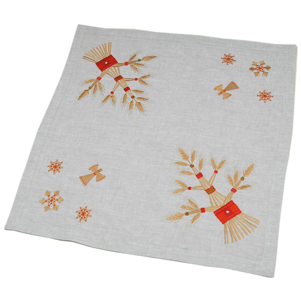 Didukh Ukrainian Embroidered Tablecloth 64x64CM with Table Runners