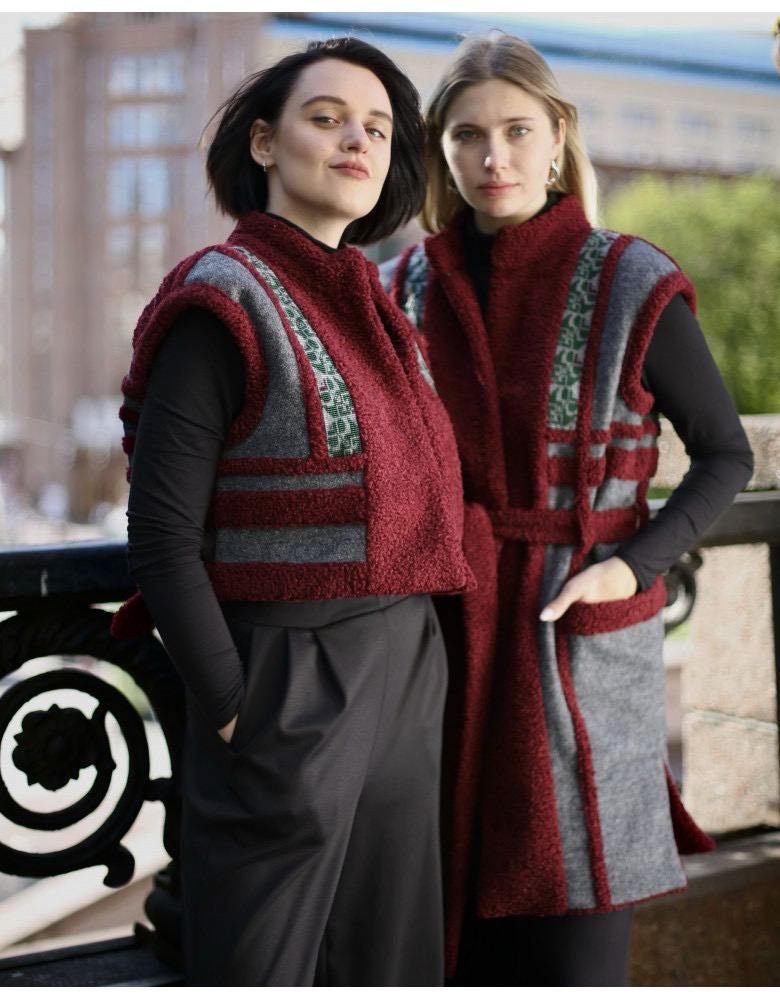 Ukrainian Vyshyvanka Cardigan - Embroidered Women's Jacket