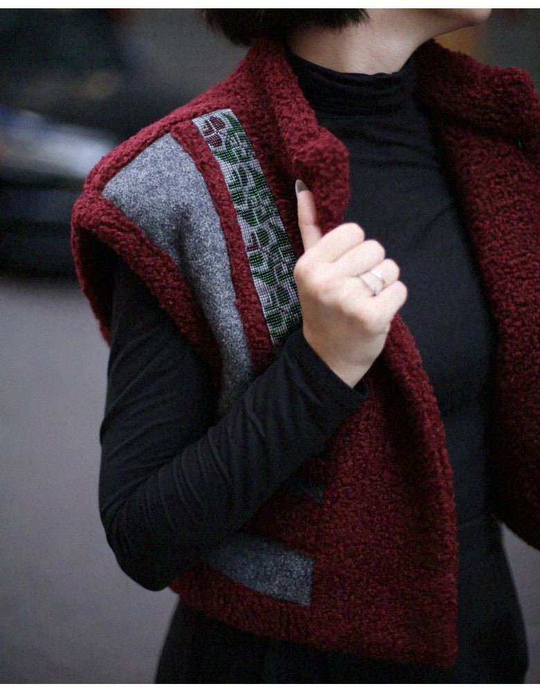 Ukrainian Vyshyvanka Cardigan - Embroidered Women's Jacket