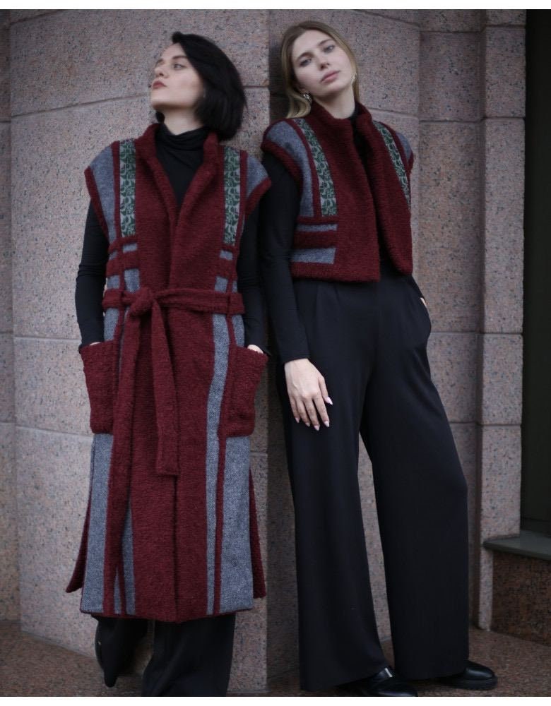 Ukrainian Vyshyvanka Cardigan - Embroidered Women's Jacket