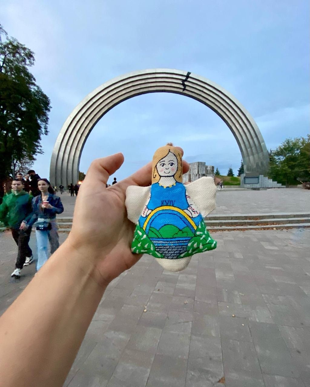 Kyiv Sights Textile Bells Christmas Tree Decoration Set – Ukrainian Souvenir