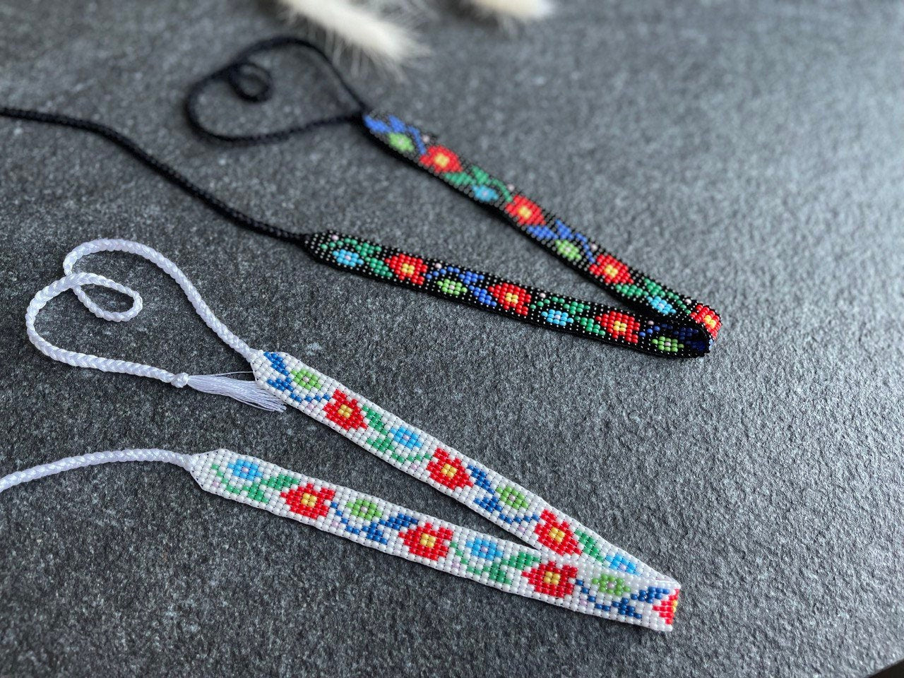 Handmade Ukrainian Sylyanka Seed Bead Necklace | Vyshyvanka Collar