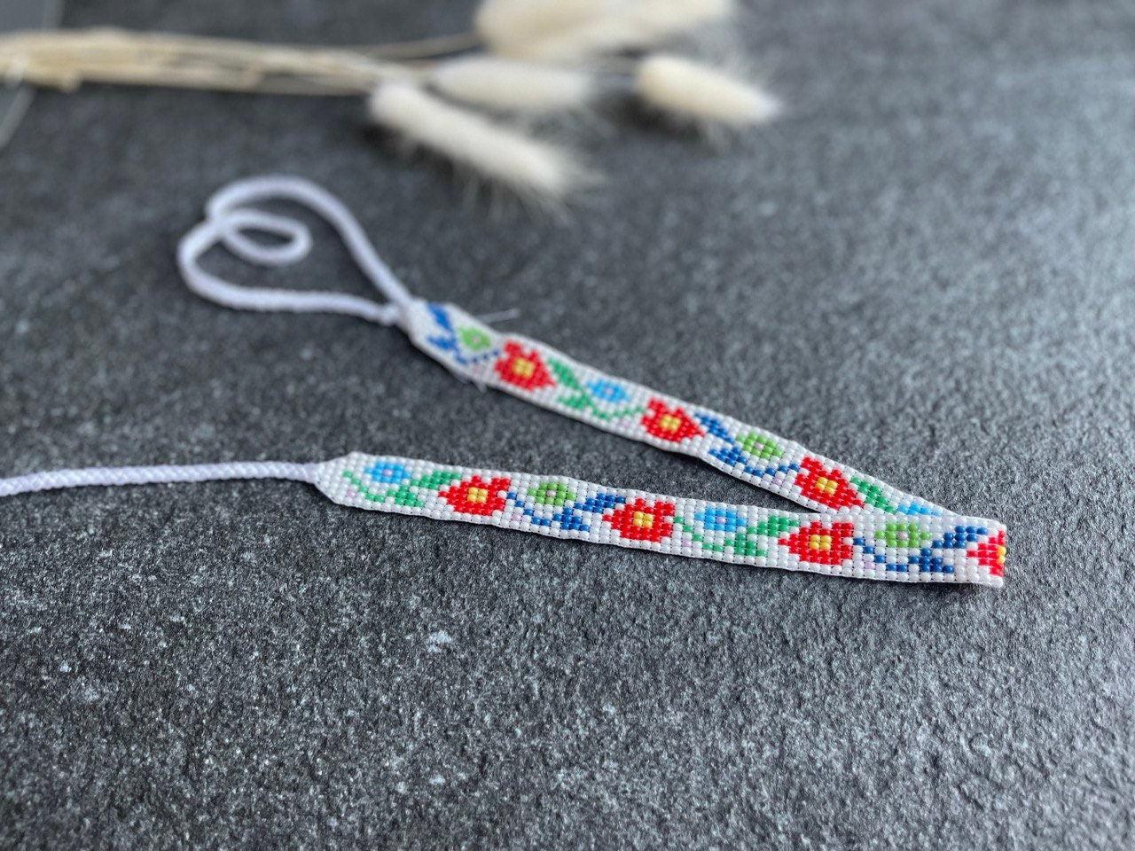 Handmade Ukrainian Sylyanka Seed Bead Necklace | Vyshyvanka Collar
