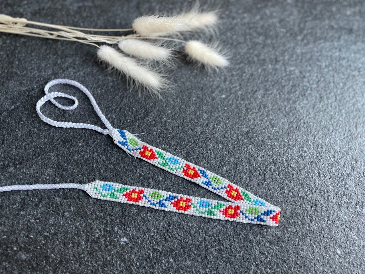 Handmade Ukrainian Sylyanka Seed Bead Necklace | Vyshyvanka Collar