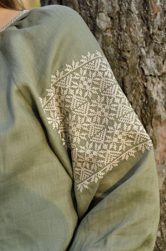 2025 Ukrainian Vyshyvanka Embroidered Linen Blouse for Women