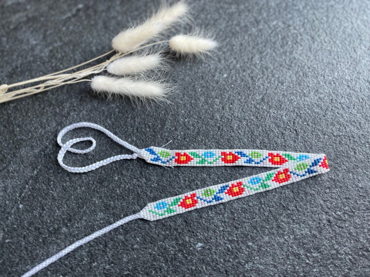 Handmade Ukrainian Sylyanka Seed Bead Necklace | Vyshyvanka Collar