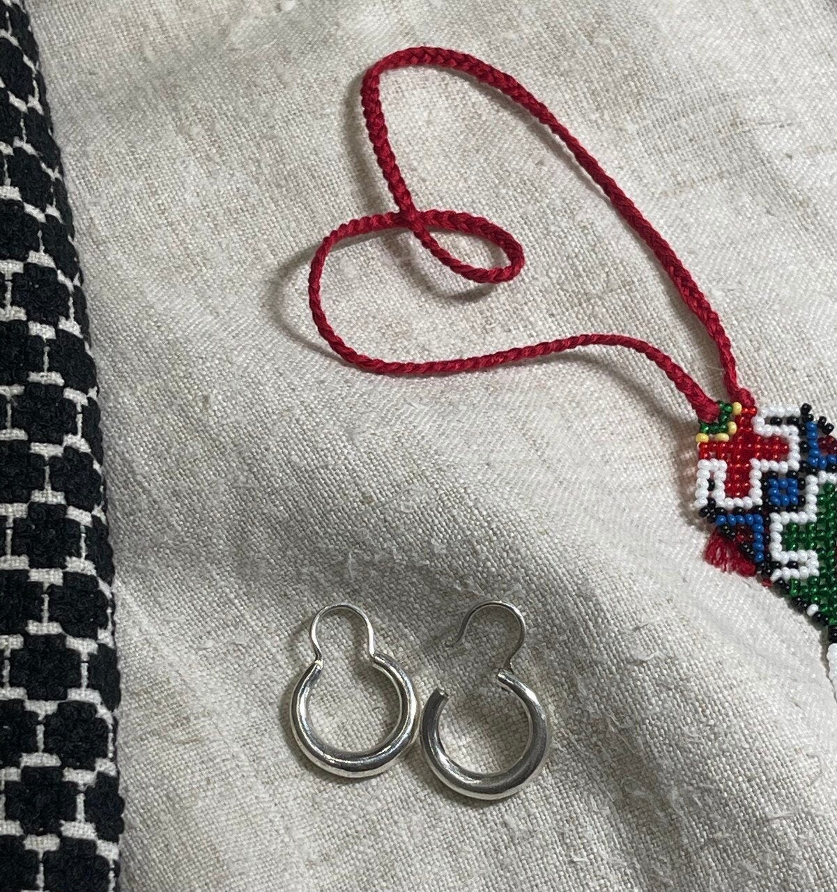 Ukrainian Silver Handcrafted Earrings - Ethnic Style for Women and Moms