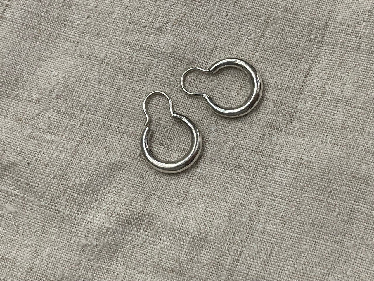 Ukrainian Silver Antique Handmade Earrings - Ethnic Jewelry