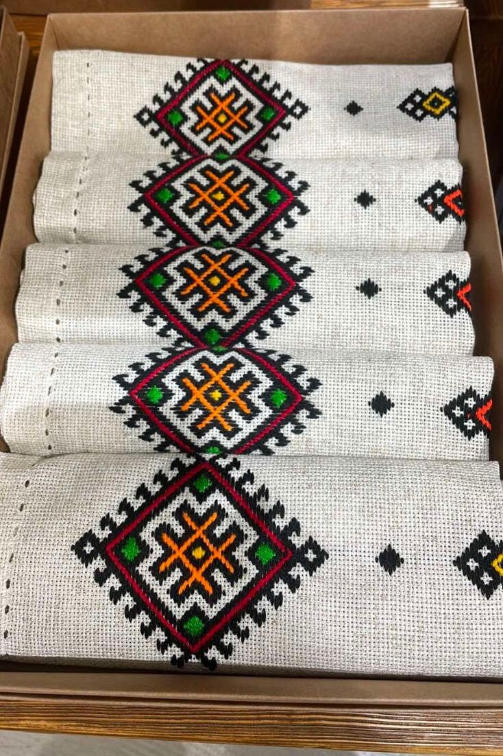 Handmade Ukrainian Embroidered Napkins – Perfect for Mother's Day and Easter