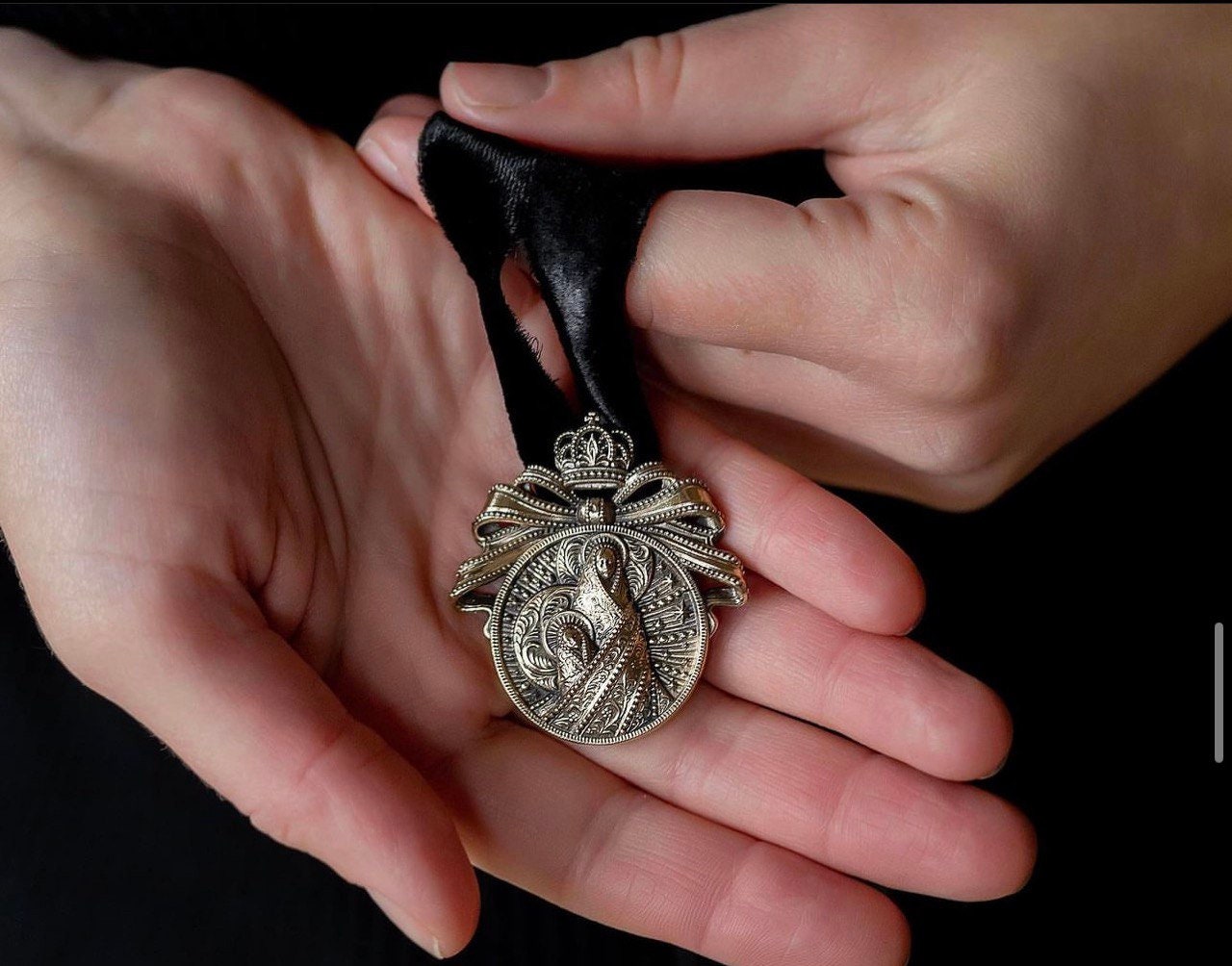 Ukrainian Dukach Pendant: Traditional Mother of God Necklace, Handmade Souvenir