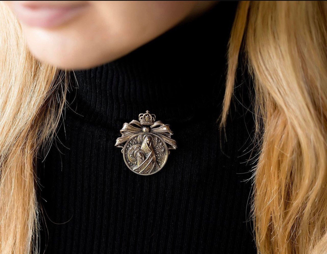 Ukrainian Dukach Pendant: Traditional Mother of God Necklace, Handmade Souvenir