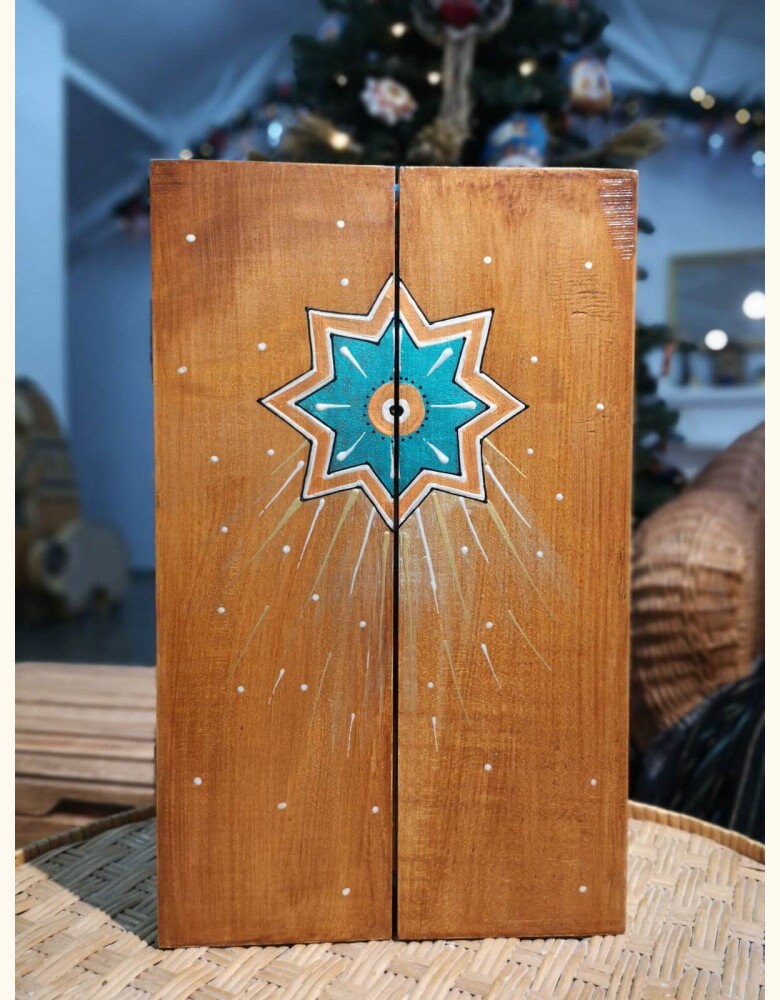 Wooden Holy Family Triptych "House" - Mother's Day, Christmas, Easter Decor