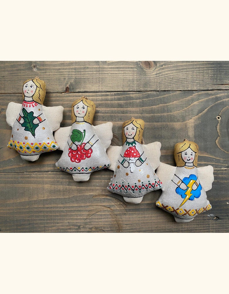 Vanilla Angel Textile Art - Handmade Eco-Friendly Home Decor and Toy