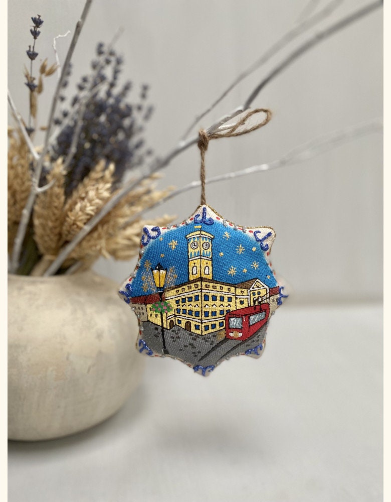 Vanilla Star Eco Toy: Lviv Town Hall & Opera House Handmade Souvenirs