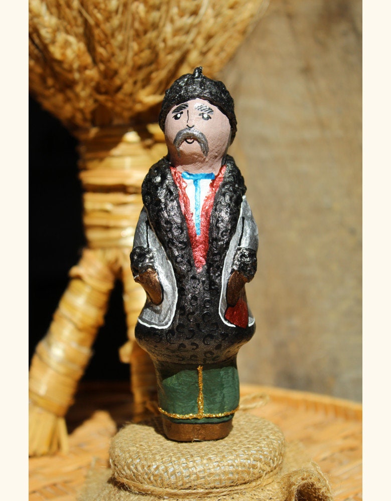 Taras Shevchenko Eco Toy - Hand-Painted Souvenir Decoration