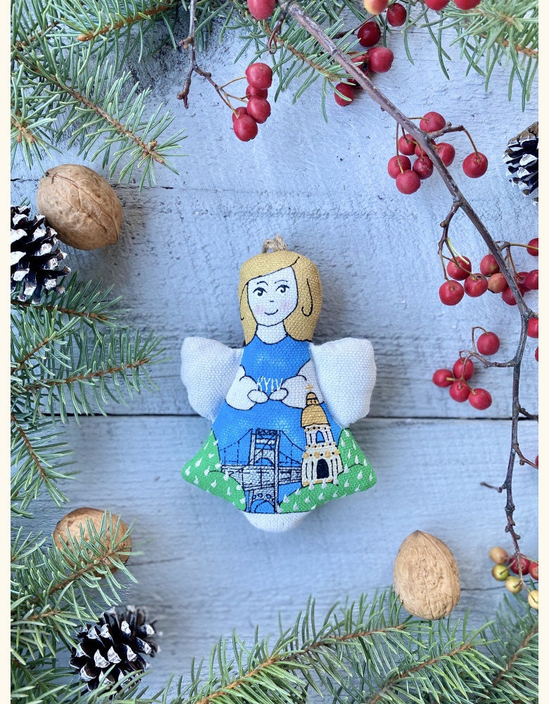 Vanilla Angel Handmade Textile Art - Sophia Cathedral Home Decor Eco Toy