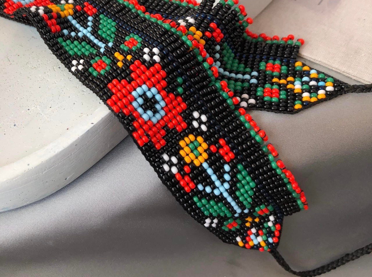 Fringe Ukrainian Gerdan Choker - Handmade Folk Necklace