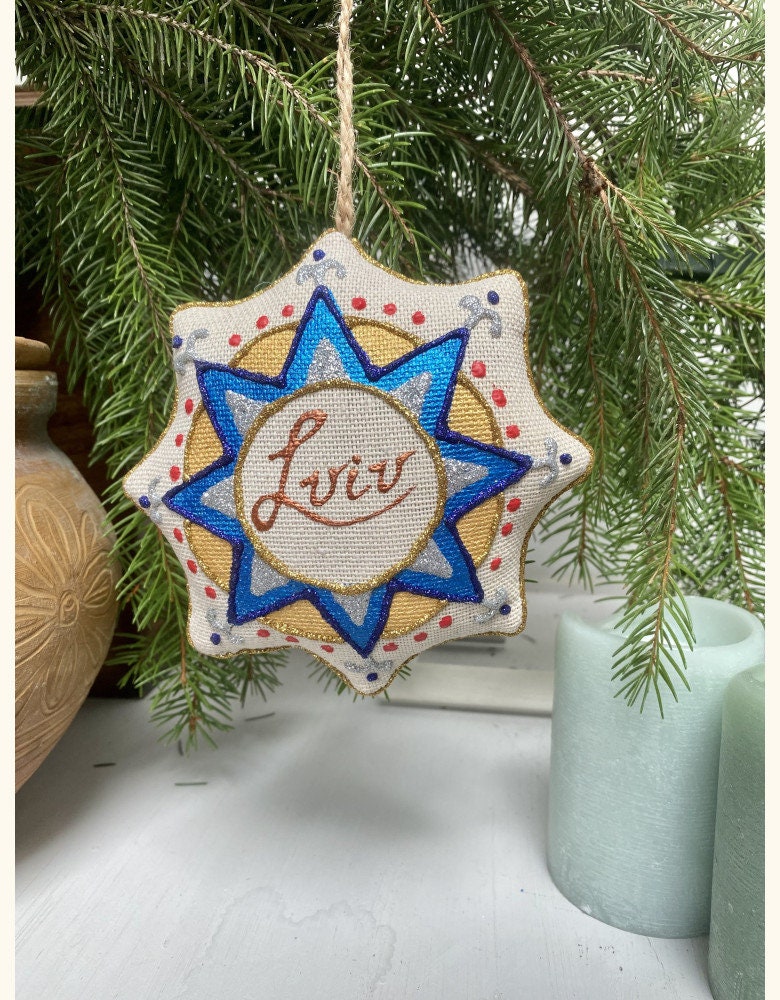 Vanilla Star Eco Toy: Lviv Town Hall & Opera House Handmade Souvenirs