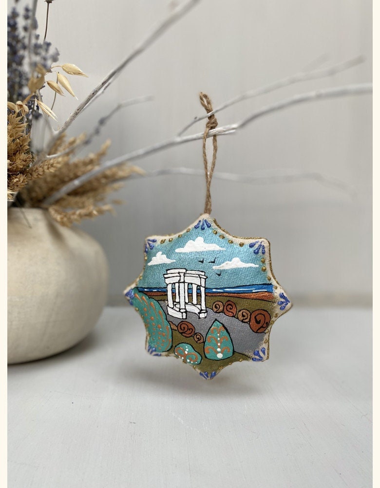 Poltava Vanilla Star Eco Toy - Hand-Painted Decoration for Kids