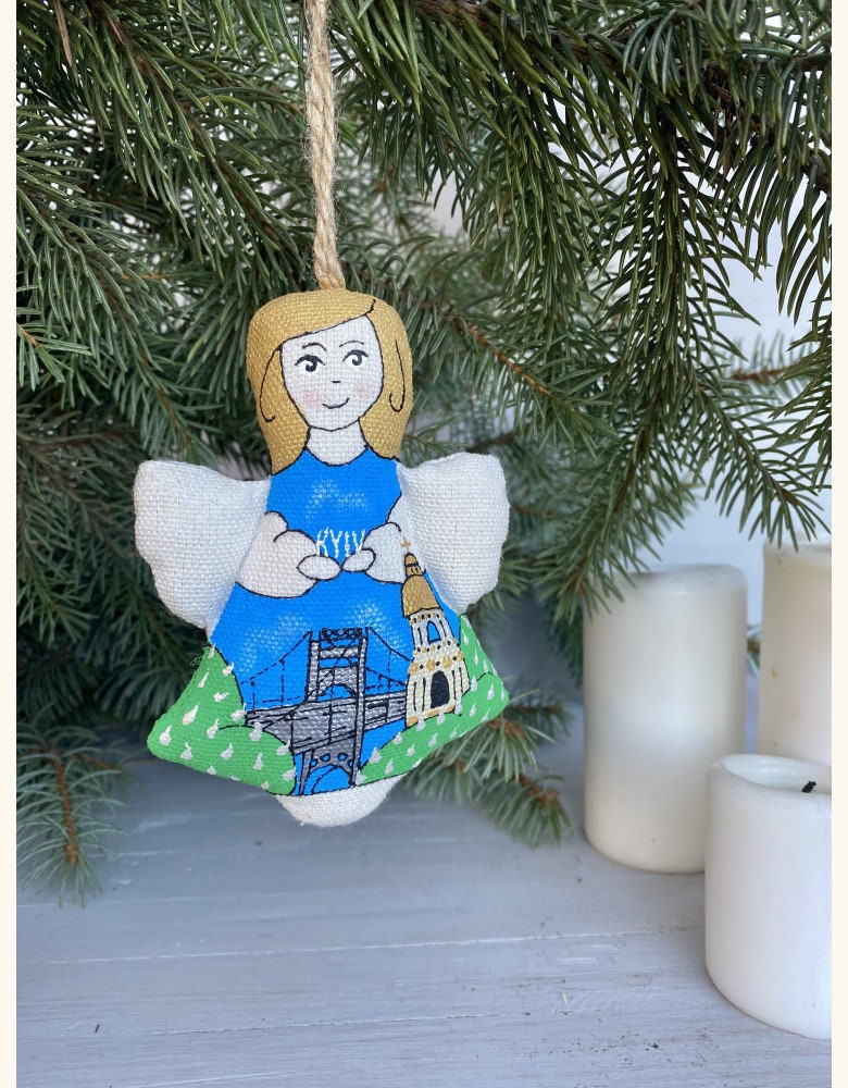 Vanilla Angel Handmade Textile Art - Sophia Cathedral Home Decor Eco Toy
