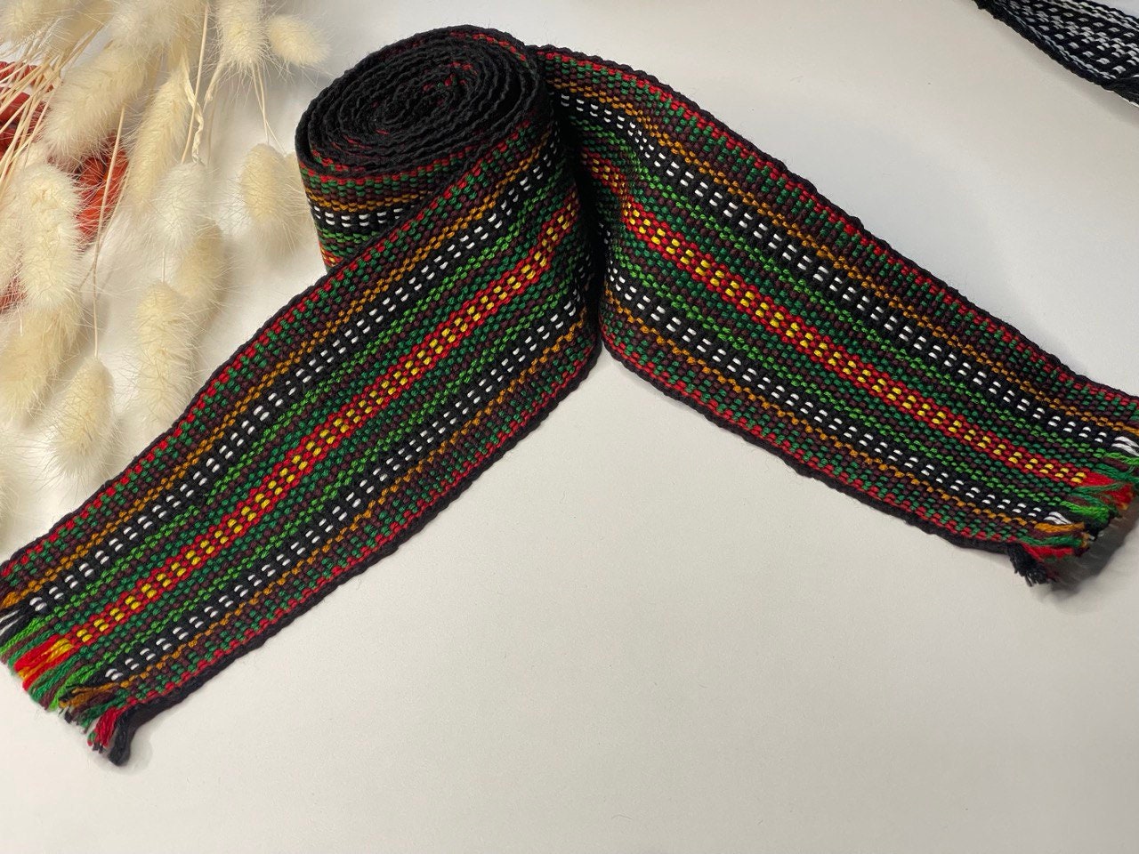 Handcrafted Ukrainian Hutsul Woven Belt | Ethnic Cossack Sash Unisex