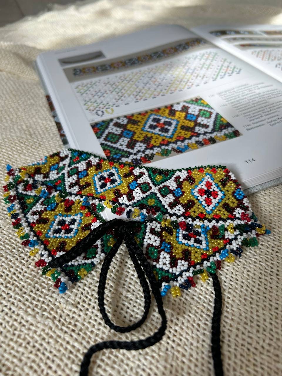 Ukrainian Sylyanka Necklace - Chernivtsi Region Seed Bead Artisanship