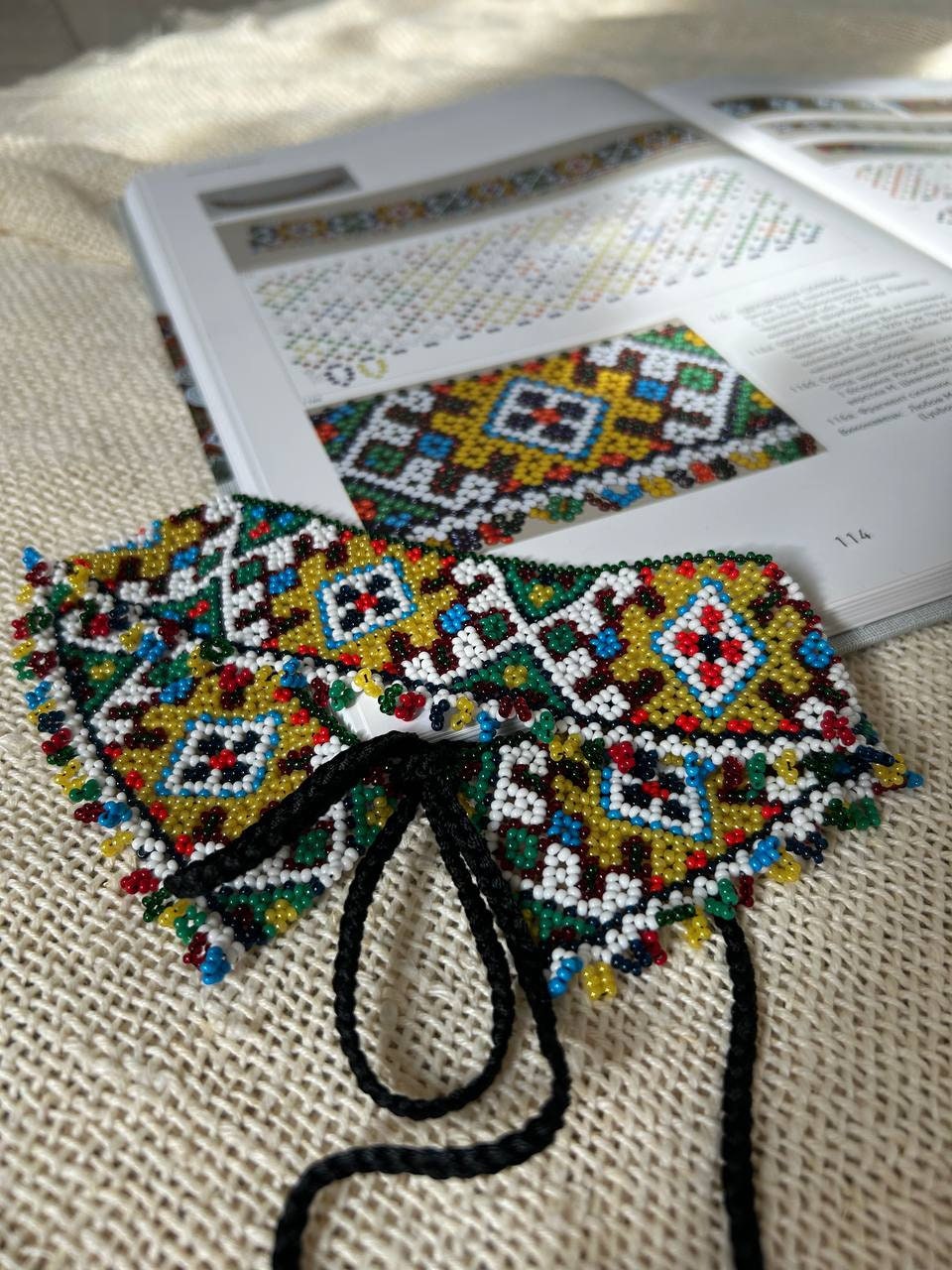 Ukrainian Sylyanka Necklace - Chernivtsi Region Seed Bead Artisanship