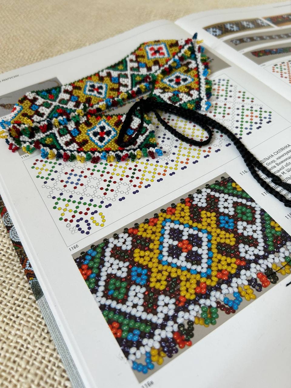 Ukrainian Sylyanka Necklace - Chernivtsi Region Seed Bead Artisanship
