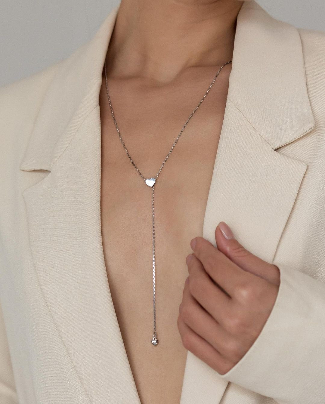 Gilded Ukrainian Heart Necklace | Elegant Minimalistic Love Jewelry