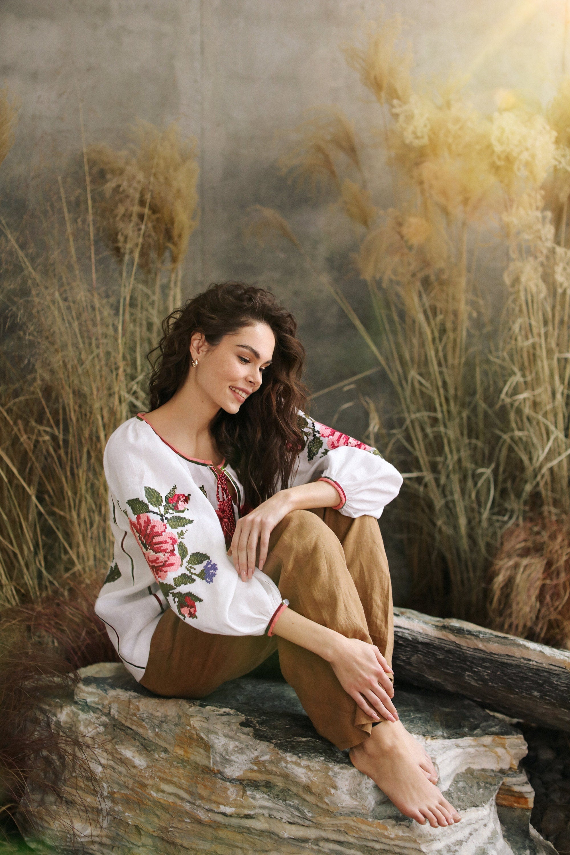 Ukrainian Vyshyvanka Blouse | Bohemian Embroidered Shirt