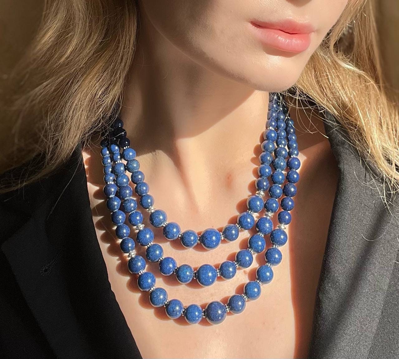 Ukrainian Ethnic Necklace with Pressed Agate and Natural Coral Jewelry