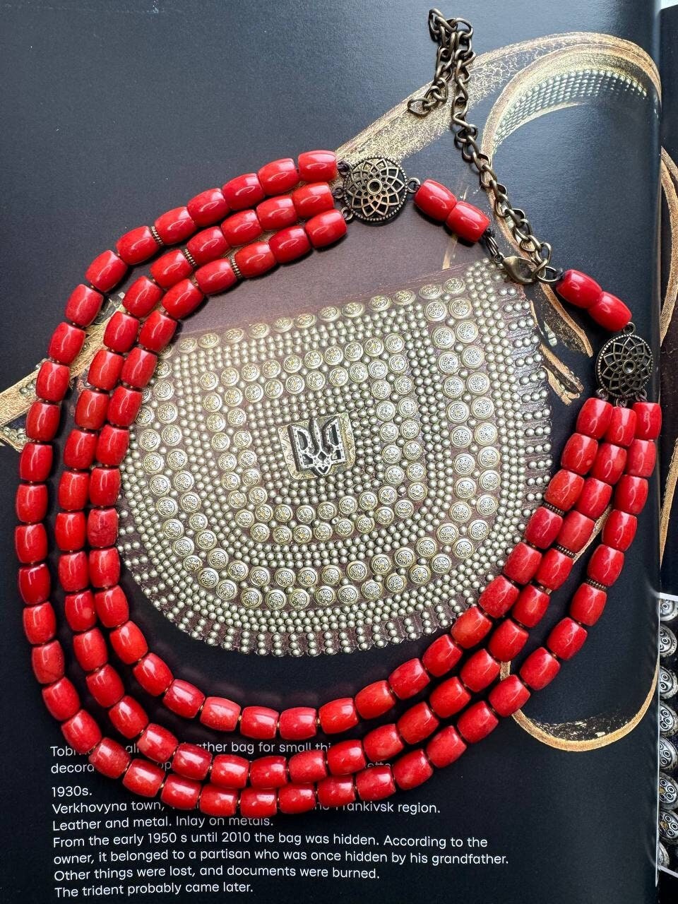 Natural Coral Ukrainian Traditional Necklace