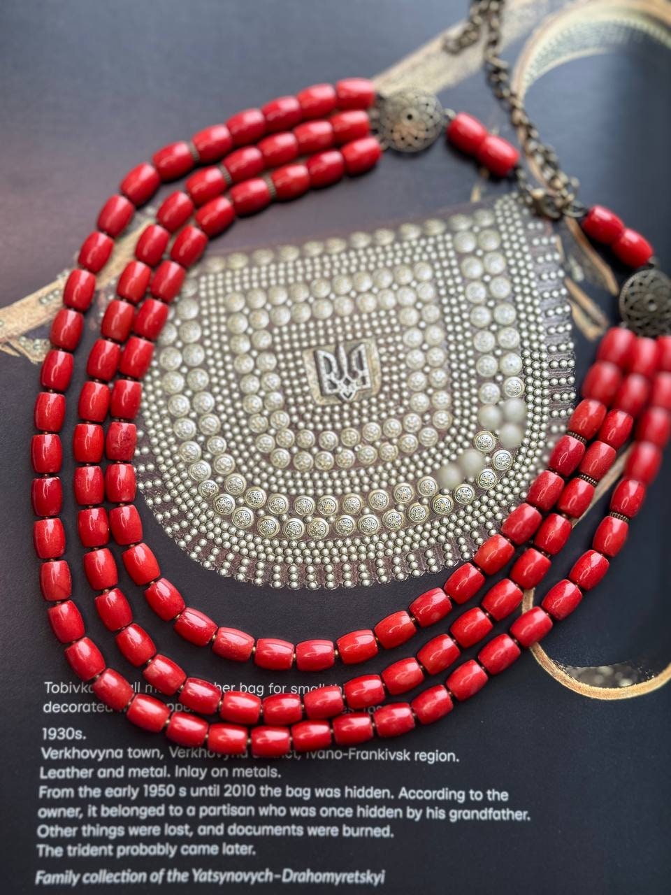 Natural Coral Ukrainian Traditional Necklace