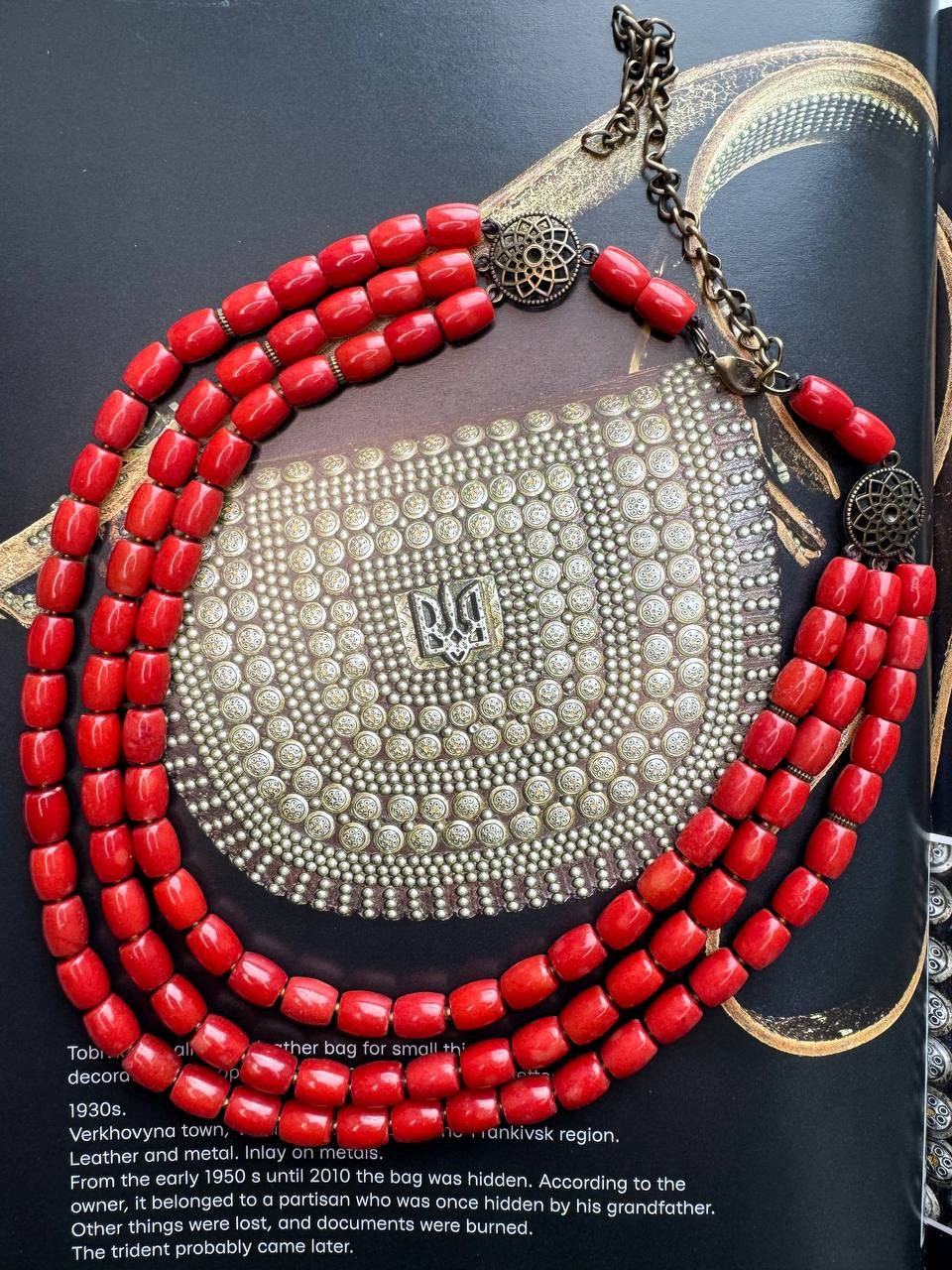 Natural Coral Ukrainian Traditional Necklace