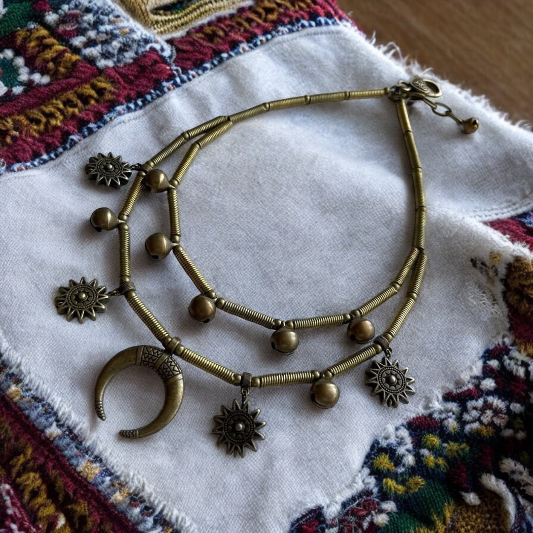 Handmade Multirow Lunnitsa Necklace - Authentic Ukrainian Folk Art Accessory