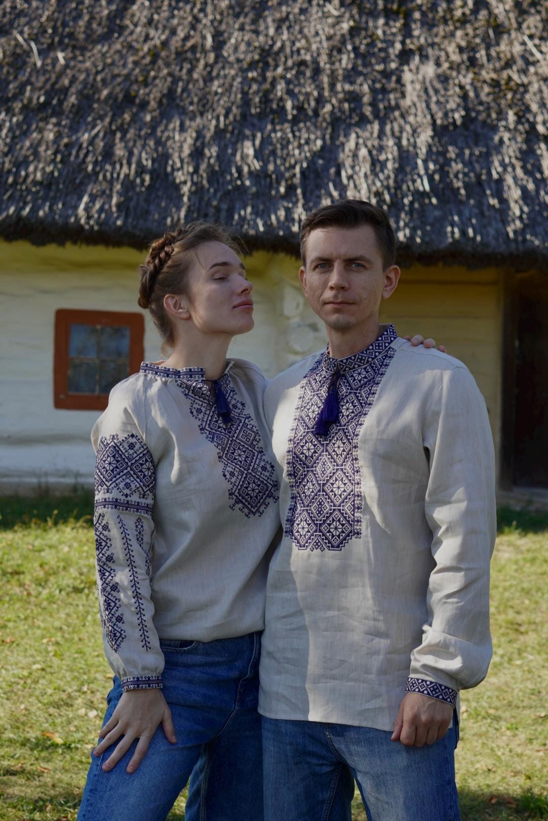 Linen Shirt, Ukrainian shirt for men, Embroidered shirt, embroidered Traditional Vyshyvanka, Gift for EasterWedding