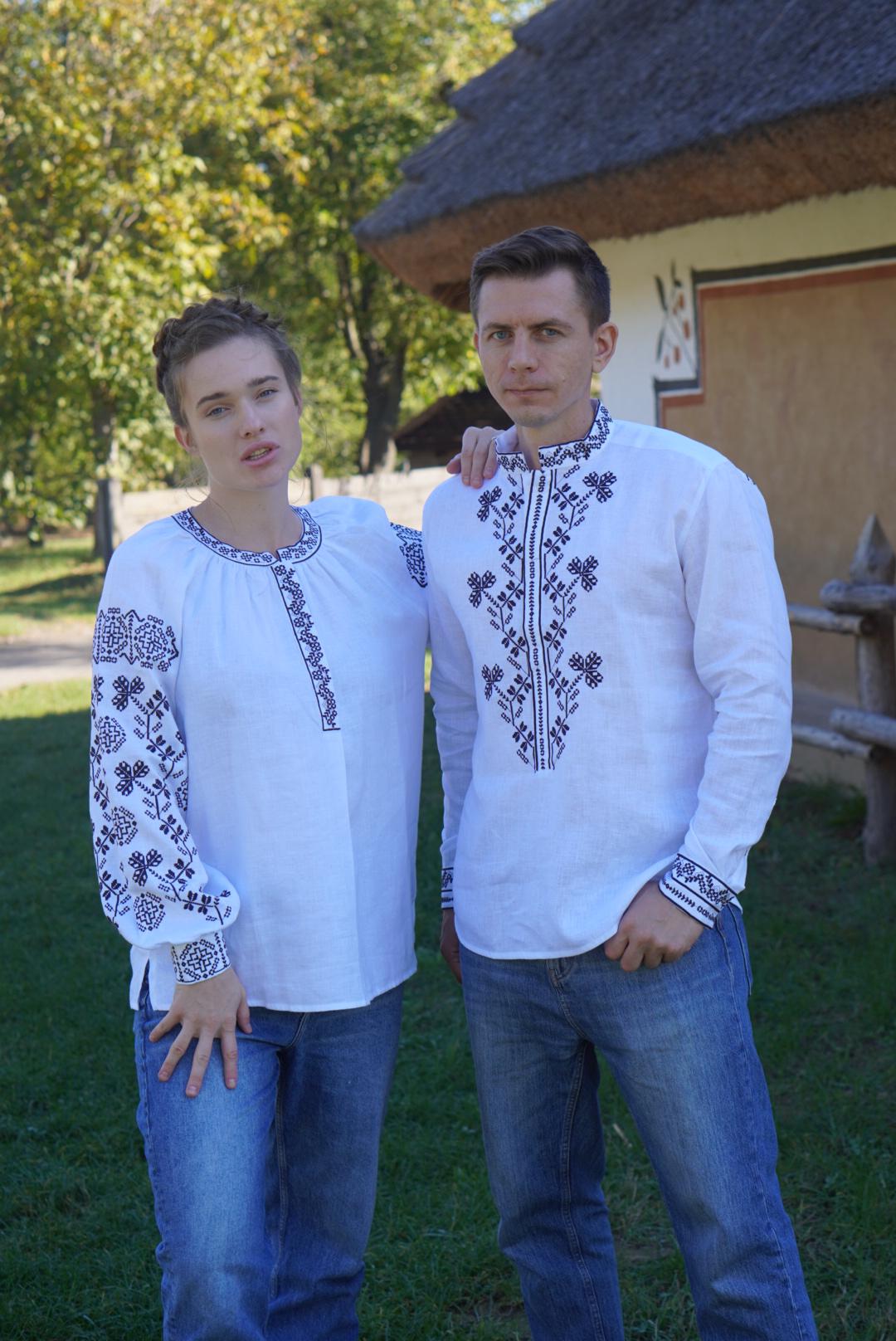 White Linen Ukrainian Vyshyvanka Blouse Embroidered Women Blouse Gift for Her Gift for Girl Vyshyvanka shirt Gift for Christmas