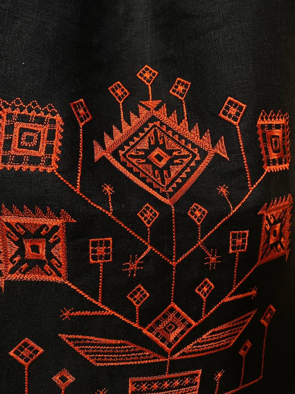 Black Ukrainian shoulder bag, Linen boho bag, Embroidered bag, Hippie bag, Floral bag, Eastergift, Flower beach bag, Summer tote bag