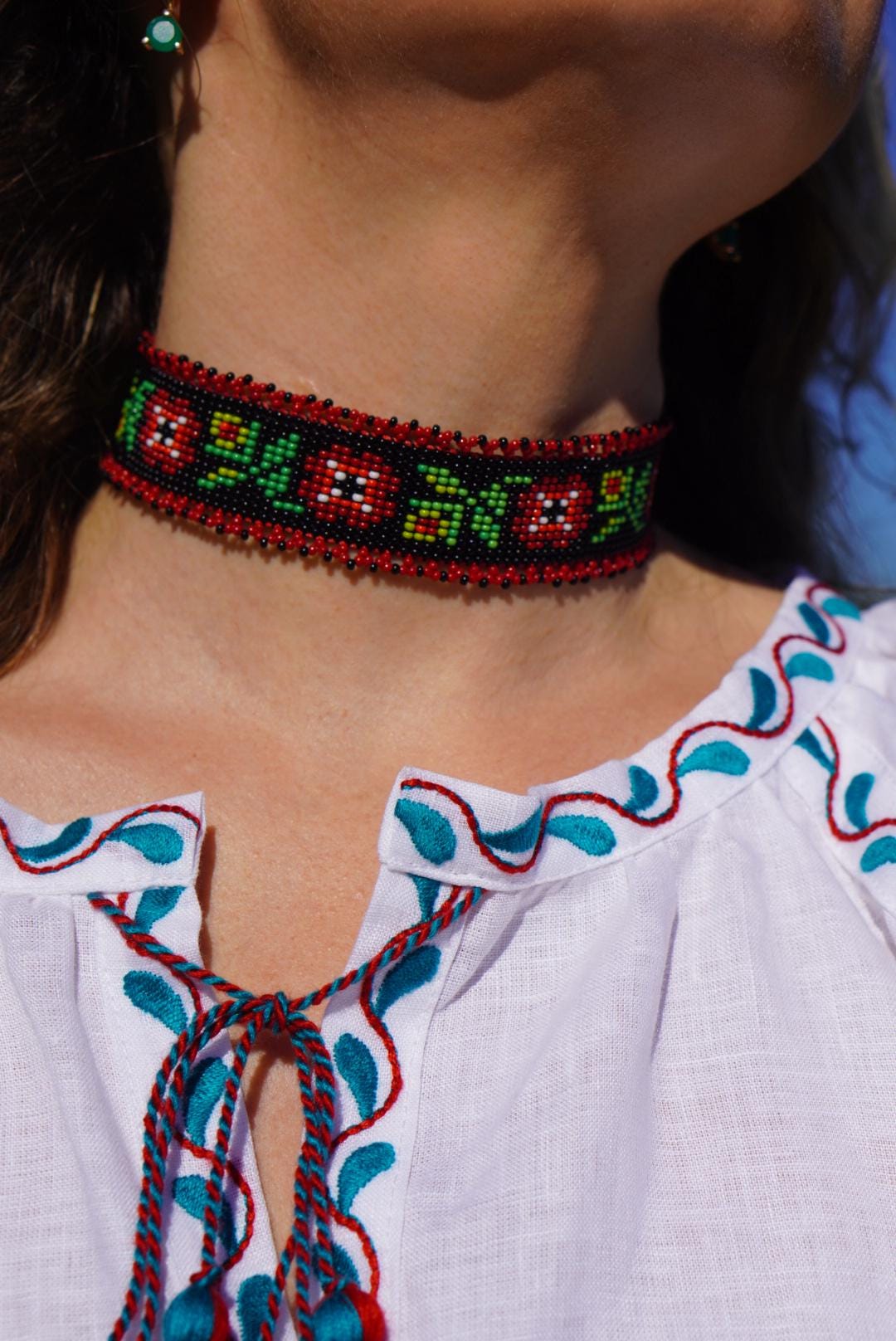Ukrainian Gerdan, sylyanka Traditional Ukraine necklace, Handmade Jewelry, Ukrainian Jewelry, necklace Folk Ukrainian gerdan, Girl