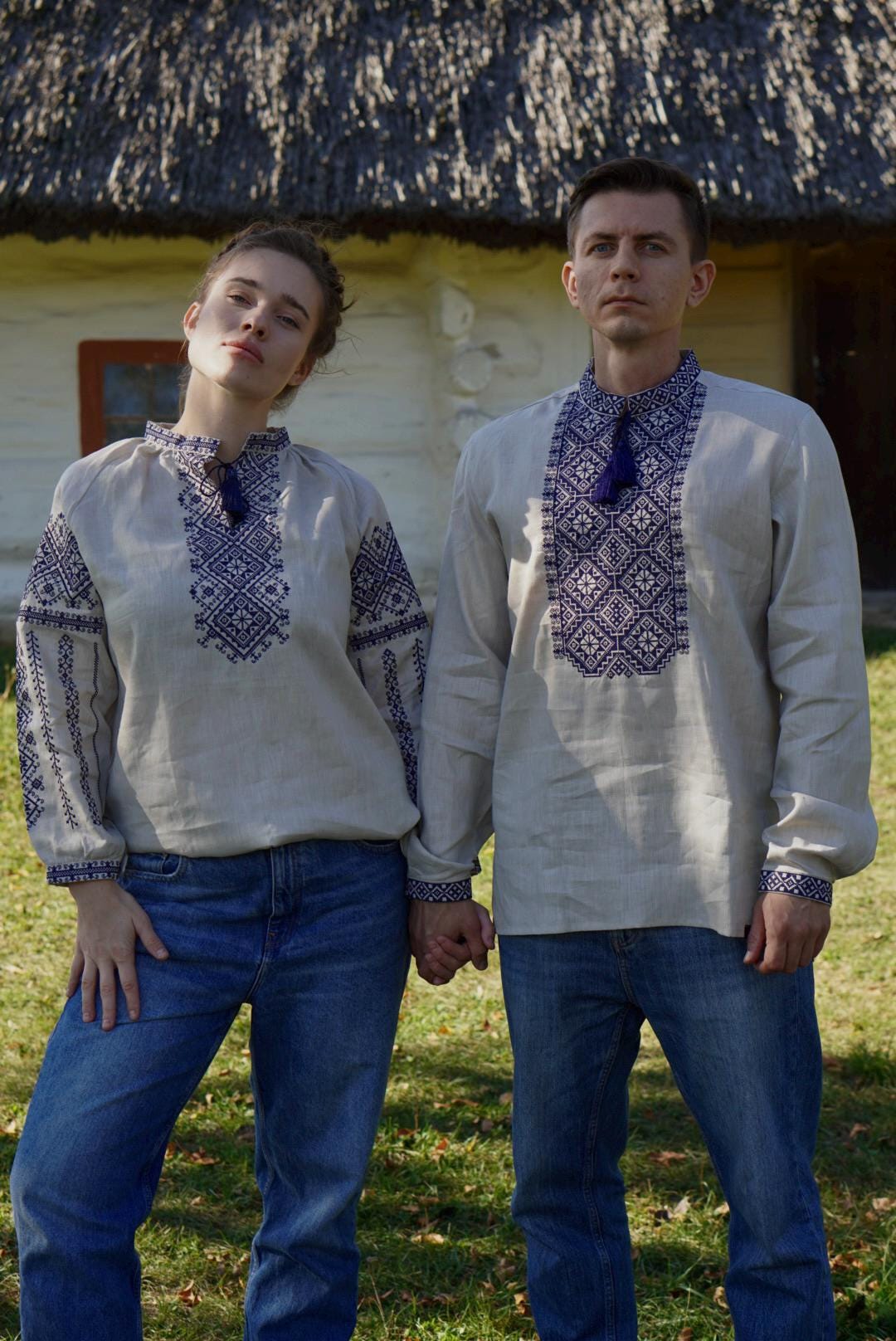 Linen Shirt, Ukrainian shirt for men, Embroidered shirt, embroidered Traditional Vyshyvanka, Gift for EasterWedding