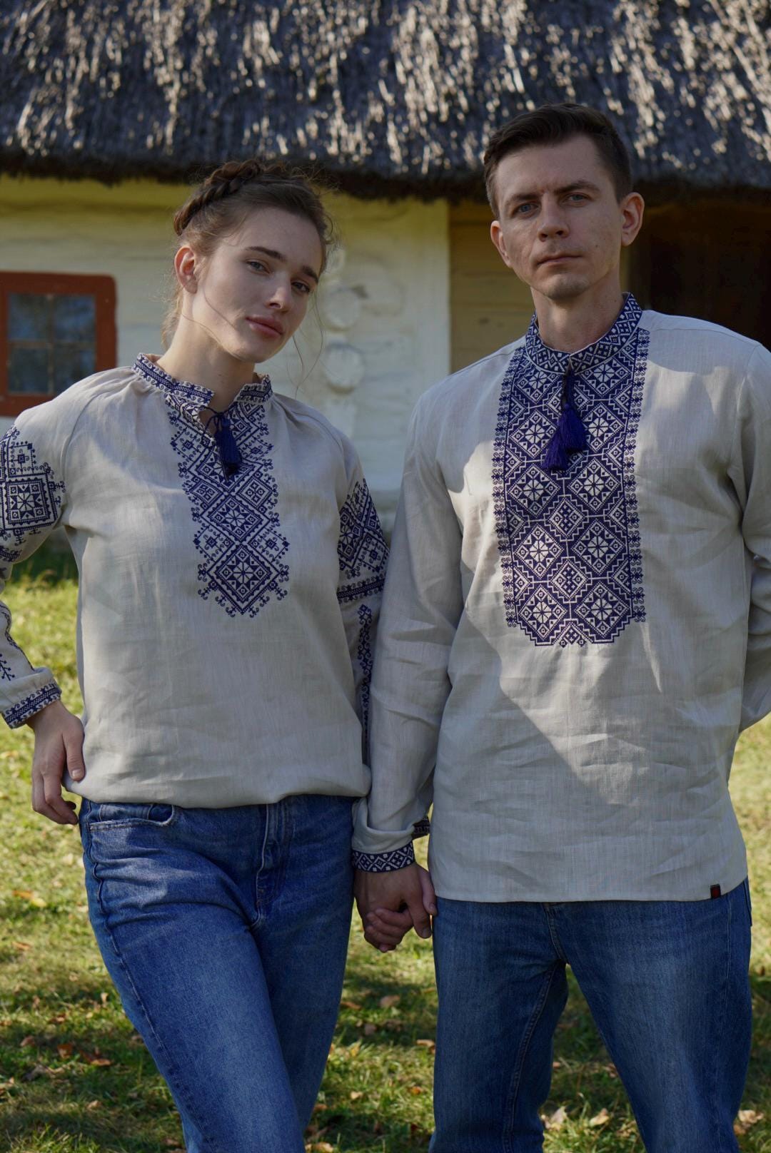 Linen Shirt, Ukrainian shirt for men, Embroidered shirt, embroidered Traditional Vyshyvanka, Gift for EasterWedding
