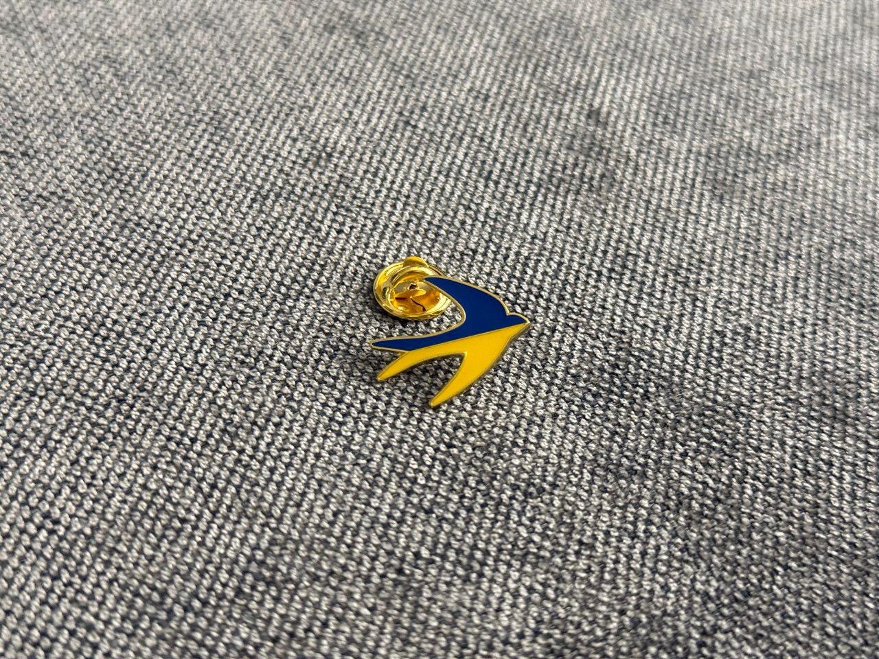 Ukrainian Swallow badge, handmade badge, badge in colors of Ukrainian flag handmade badgeUkraine seller Flag Ukraine, Easter Gift
