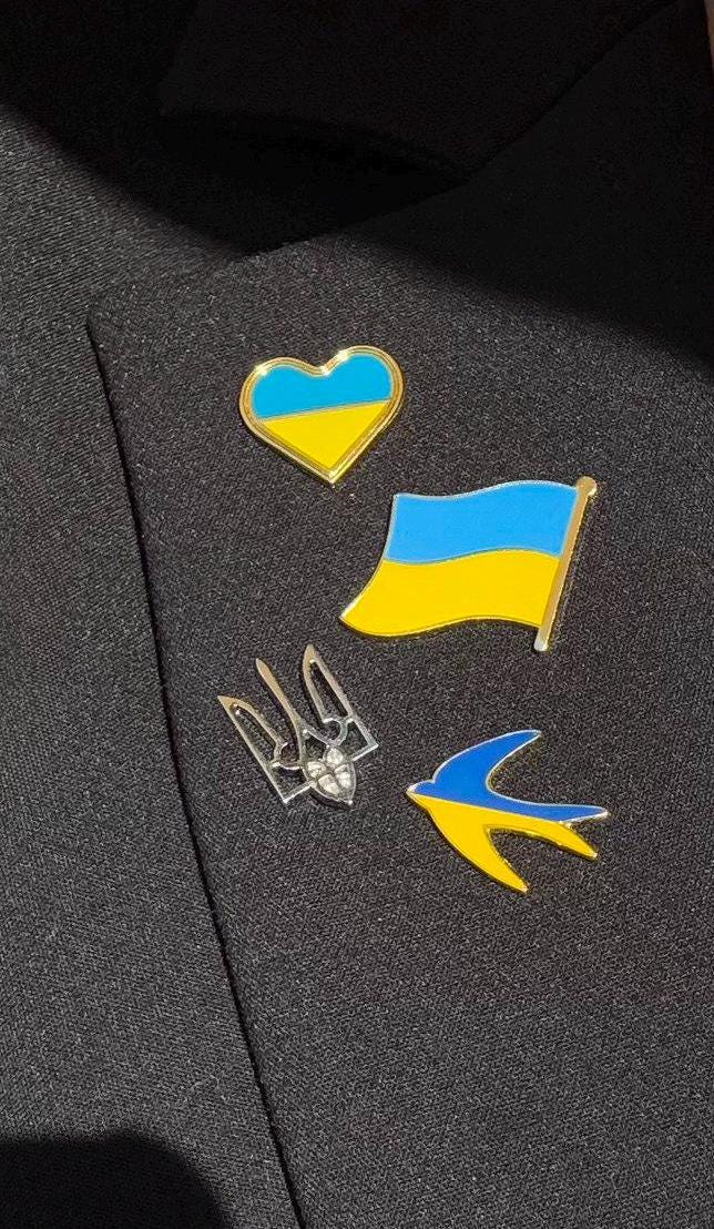 Ukrainian Flag badge Pin, handmade badge, badge in colors of Ukrainian flag handmade badgeUkraine seller Easter gift