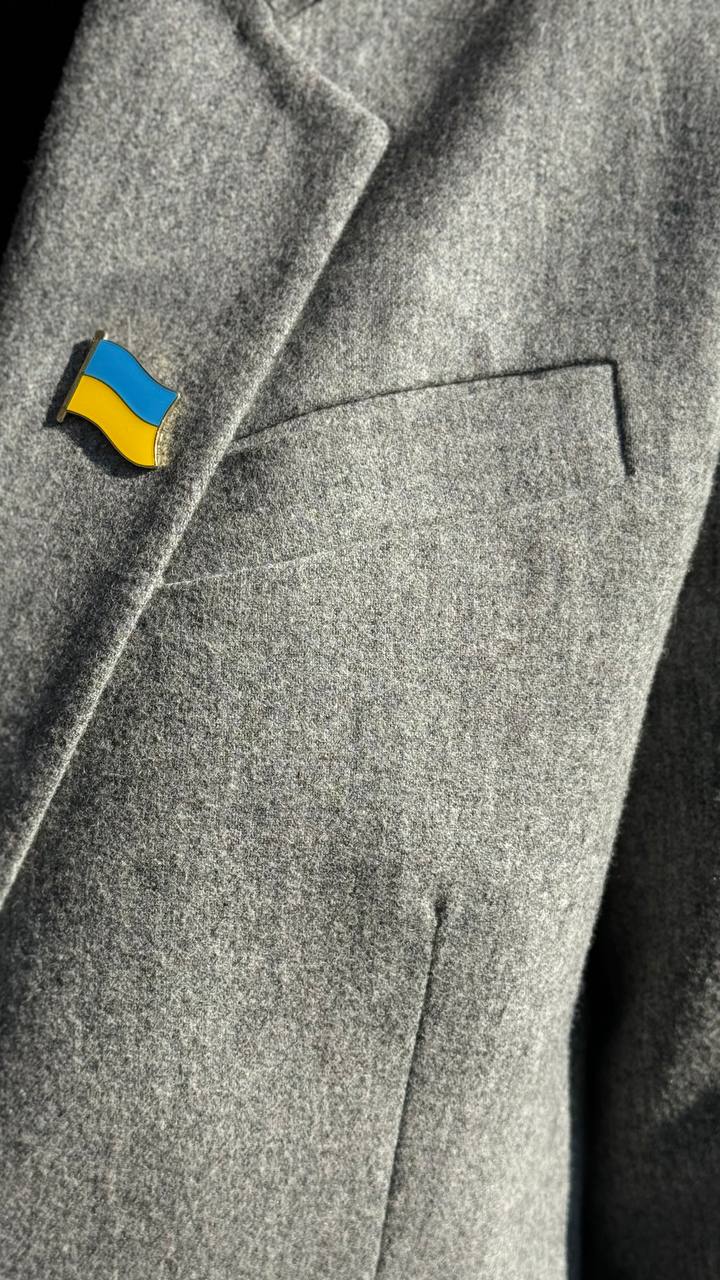 Handmade Ukrainian Flag Badge Pin