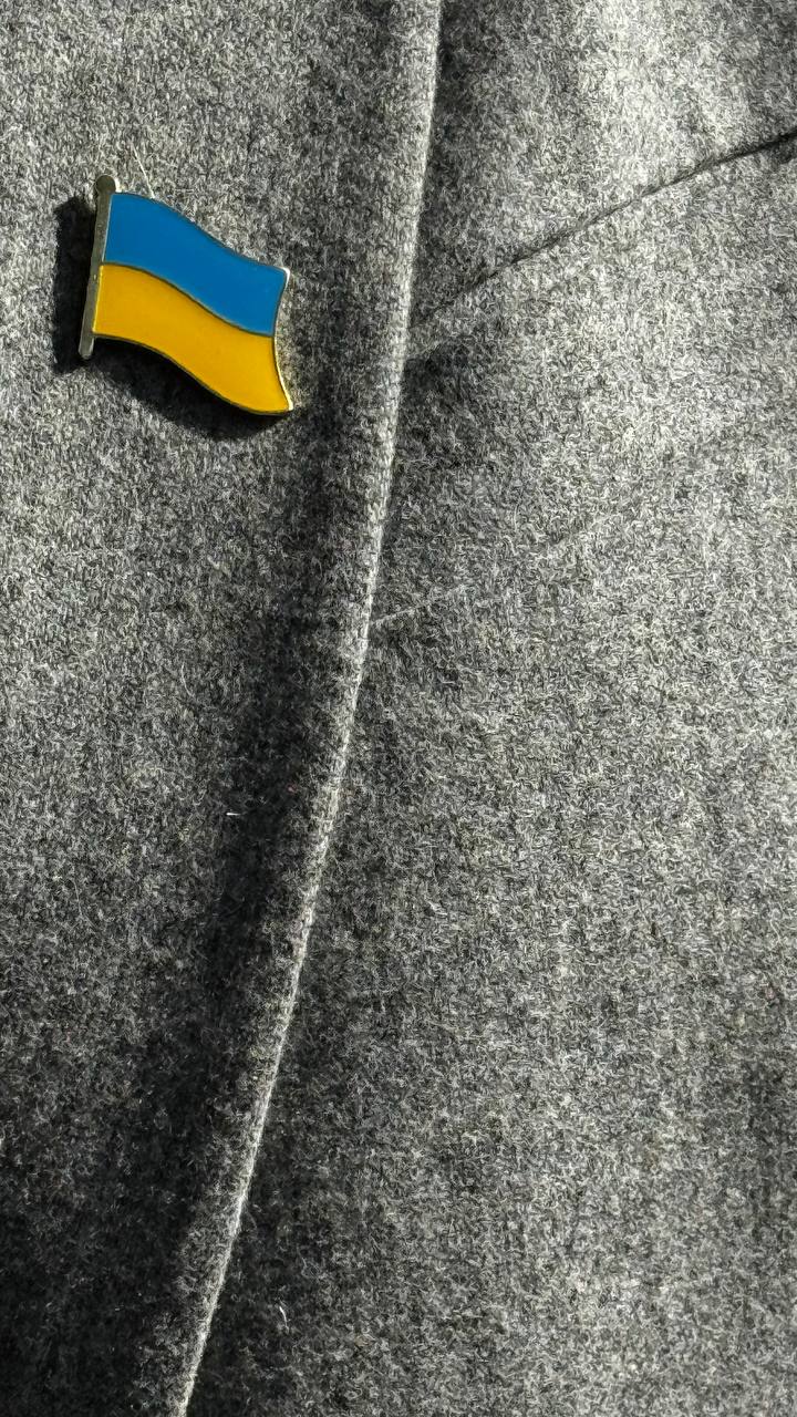 Handmade Ukrainian Flag Badge Pin