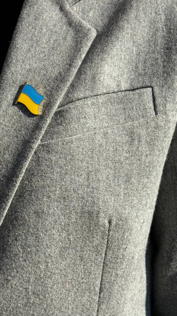 Handmade Ukrainian Flag Badge Pin
