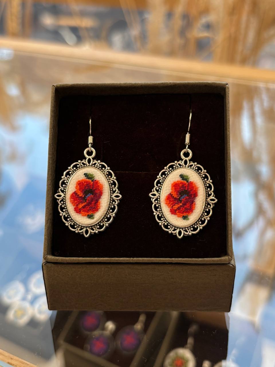 Hand-Embroidered Earrings for Women - Unique Neck Accessories