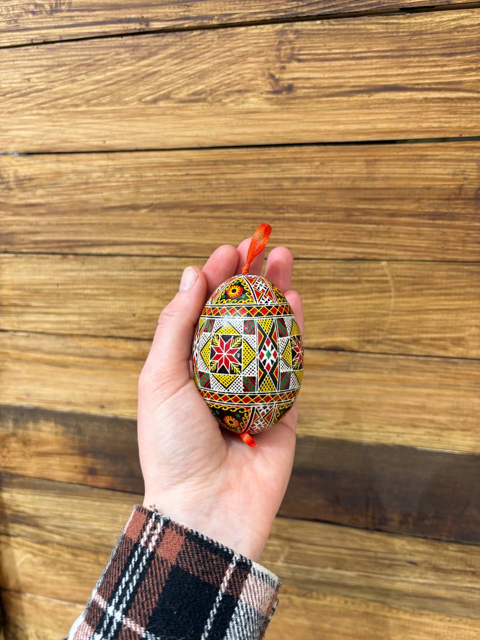 Handcrafted Ukrainian Pysanka Goose Egg for Easter